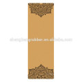 Eco-friendly 2-6mm Rubber Cork Wood Yoga Mat with Customized Logo